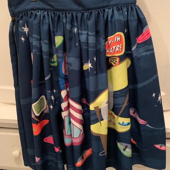 Tiki Atomic Punk Swing Skirt - Oblong Box Shop - Size Large - Picture 3 of 9